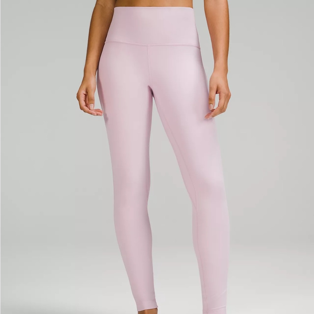 Lululemon pink double lined align leggings 25